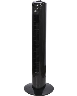 Ventilator turn LENTZ 80042, 45W, 81cm, 3 viteze, oscilatie, timer, negru foto