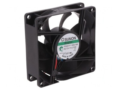 Ventilator DC Axial 12V 80x80x25mm 101,4m3/h 44,7dBA foto