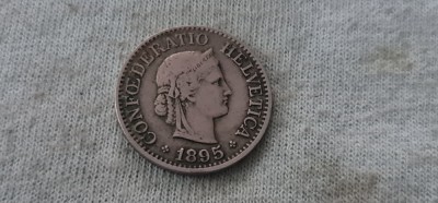 Elveția - 10 rappen 1895. foto