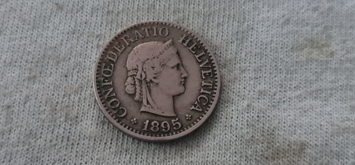 Elveția - 10 rappen 1895.