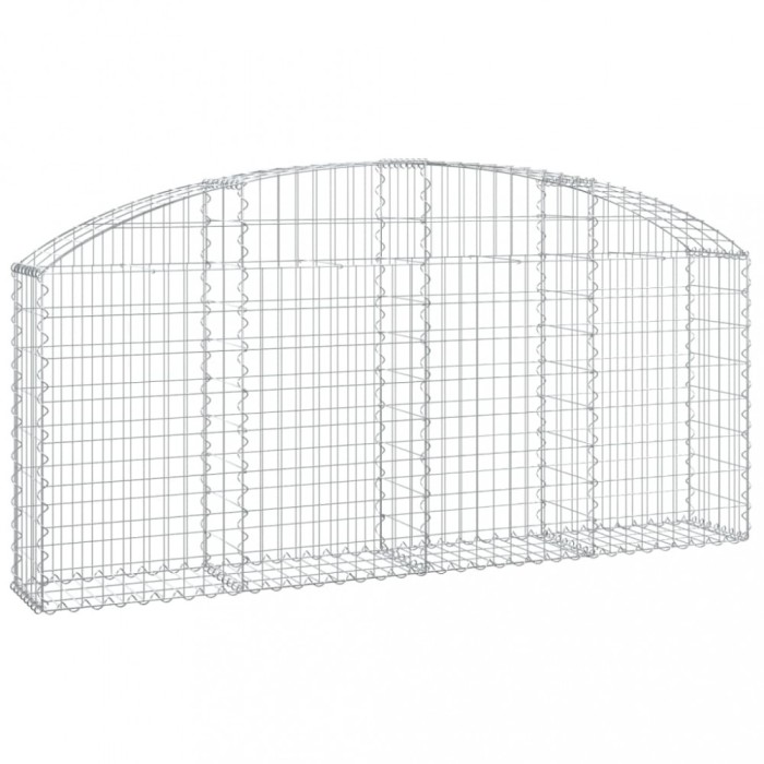 Cos gabion arcuit 200x30x80/100 cm fier galvanizat