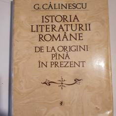 Istoria literaturii romane de la origini pana in prezent - G.Calinescu