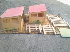 Set Mini Ferma | multifunctionala de joaca din lemn | jucarie copii