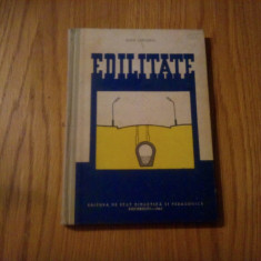 EDILITATE - Manual de Arhitectura (anul III) - Ilina Steliana -1961, 158 p.