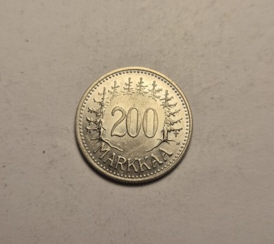 Finlanda 200 Markkaa 1956 UNC foto