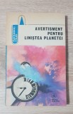 Avertisment pentru liniștea planetei. Antologie S. F. (Constantina Paligora)