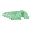 Sera cu cadru din otel, verde, 80 m&sup2;, 16x5x2,3 m