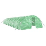 Cumpara ieftin Sera cu cadru din otel, verde, 80 m&sup2;, 16x5x2,3 m