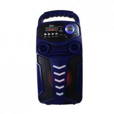 Boxa portabila Karaoke Wireless, cu functie Bluetooth, Port USB, Display LED, Radio FM, AUX IN, telecomanda inclusa, foto