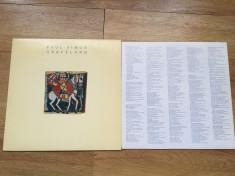 PAUL SIMON - GRACELAND (1986,WB,UK) vinil vinyl foto