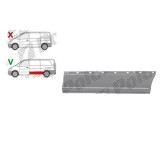 Piese de reparatie pentru panoul lateral Mercedes Vito/ Viano (W639), 01.2003-2014, partea Stanga, Tabla; cu gauri pt. ornamente; lungime 1600, inalt