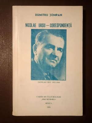 Dumitru Jompan - Nicolae Ursu: Corespondență (1994) foto