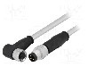 Conector M8, 3 pini, clasa etanseitate {{Clasa etan&amp;#351;eitate}}, HARTING - 21348083380020
