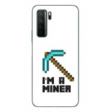 Husa compatibila cu Huawei P40 Lite 5G Silicon Gel Tpu Model Minecraft Miner