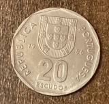 C50 - Moneda foarte veche - Portugalia - 20 escudos - 1986