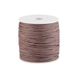Snur din bumbac cerat, diametru 1,5 mm, rola 85 m Maro deschis, Crisalida