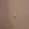 Piercing Nas Argint 925 cu Zirconia Neagra, Thailanda - SaraTremo