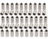 Set 50 mufe F RG6 6.6 mm cu garnitura, conectori metalici pentru cablu coaxial, compatibili cu instalatii TV, SAT, CATV si CCTV
