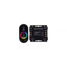 Controler led RGB cu telecomanda Touch RF 12-24V 6A pe Canal