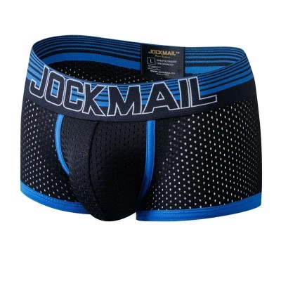 Boxeri Jockstrap Barbati JockMail Push Up Suspensor Mesh Blacked Lines foto
