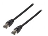 Patch Cord S/FTP Cat 8.1 Negru 15m LSZH 26AWG
