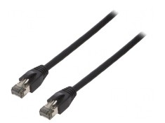 Patch Cord S/FTP Cat 8.1 Negru 15m LSZH 26AWG