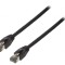 Patch Cord S/FTP Cat 8.1 Negru 15m LSZH 26AWG