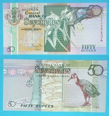 Seychelles 50 Rupees 2011 &#039;Micul Big Ben&#039; UNC serie: AE555434 p#43