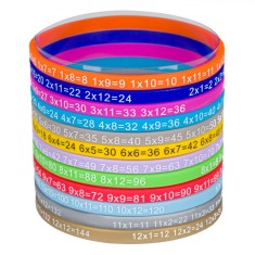 Brățări Educative, Multicolor, Tabla &Icirc;nmuțirii, Set 12 Bucăți