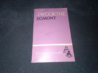 J W GOETHE - EGMONT foto