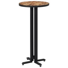 Masă de bar rotundă, &amp;Oslash;55x110 cm, lemn masiv de tec reciclat foto