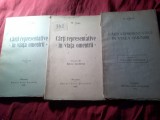 B1s/3. N.Iorga - Carti representative in viata omenirii , vol.2 1928 159pag. , vol. 3 1929 159pag , vol.5 1935 77 pag