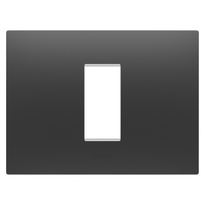 Rama Ornament 1M EGO Gewiss Chorus negru satinat GW16001DB foto