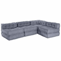 vidaXL Pernă 4 pcs Gri 70 x 70 x 54 cm Poliester