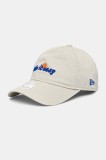 New Era șapcă de baseball din bumbac culoarea bej, cu imprimeu, 60595355