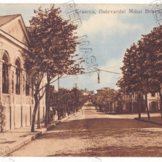 1785 - CRAIOVA, Mihai Bravu Ave. Romania - old postcard - used - 1917