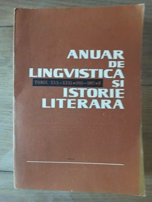 Anuar de lingvistica si istorie literara foto