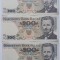 bancnote 200 zloti 1988 consecutive
