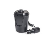 Car Kit Multifunctional BX7, FM / Bluetooth transmitter , 2 porturi USB, Slot TF CARD, AUX, Display, Negru