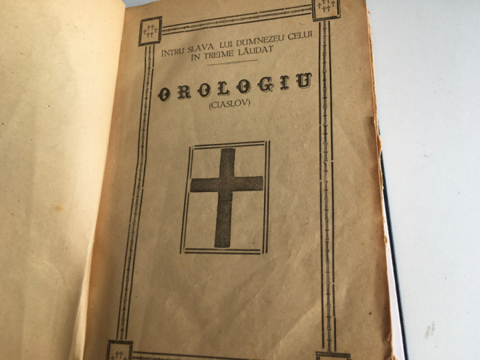 CEASLOV- OROLOGIU( CIASLOV) SIBIU 1901 RECOPERTATA-COPERTI CARTONATE