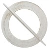 Brosă Perdea, Inel, MDF, Culoare Alb Aurie, 14 cm, Oem