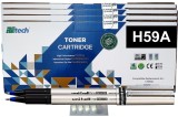 Set Cartuse Toner ReTech Compatibil HP59A, 4xCF259A Negru, 12000 pagini cu chip, 2xRoller DeLuxe si 4xCD-R Maxell