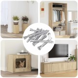 vidaXL Șuruburi confirmat 12 pcs Argintiu &Oslash;7 x 58 mm Metal 864386