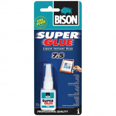 Super Glue Profesional Bison, 7.5 ml, Adeziv Cianoacrilat Puternic, Adeziv Super Glue, Adeziv Puternic, Adeziv Puternic Profesional, Adeziv Universal
