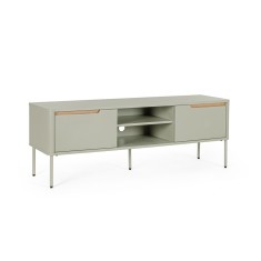 Comoda TV gri maro Nathan 140x40x51h