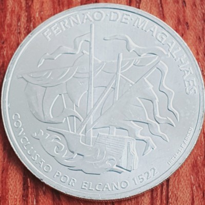 821 Portugalia 7,5 Euro 2022 Magellan Conclusion 1522 km 936 aunc-UNC argint foto