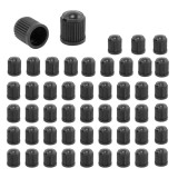 Cumpara ieftin Capace valva ventil auto moto velo, set 50 buc, plastic negru, universale 13x10 mm, protectie supapa anvelope