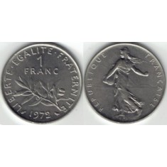 Franta 1974 - 1 franc, circulata