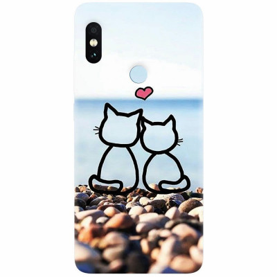 Husa silicon pentru Xiaomi Mi A2 Lite, In Love Cats foto