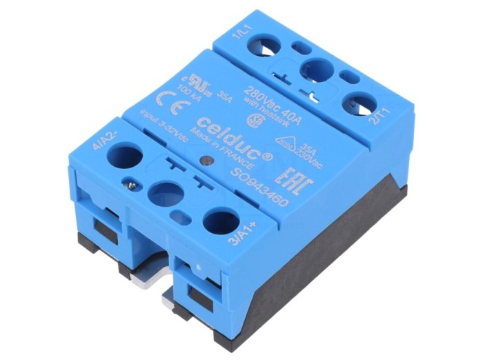 Releu semiconductor 40A, 3-32VDC